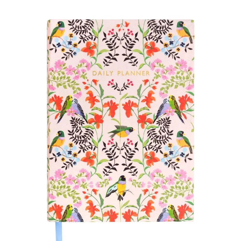 Cath Kidston: A5 Linen Daily Planner Bird Repeat