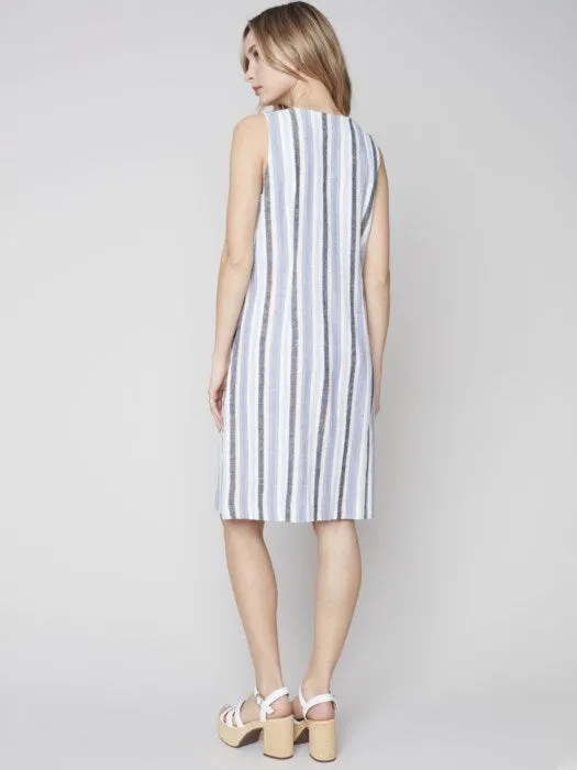 C.B 3115 Striped A-Line Dress