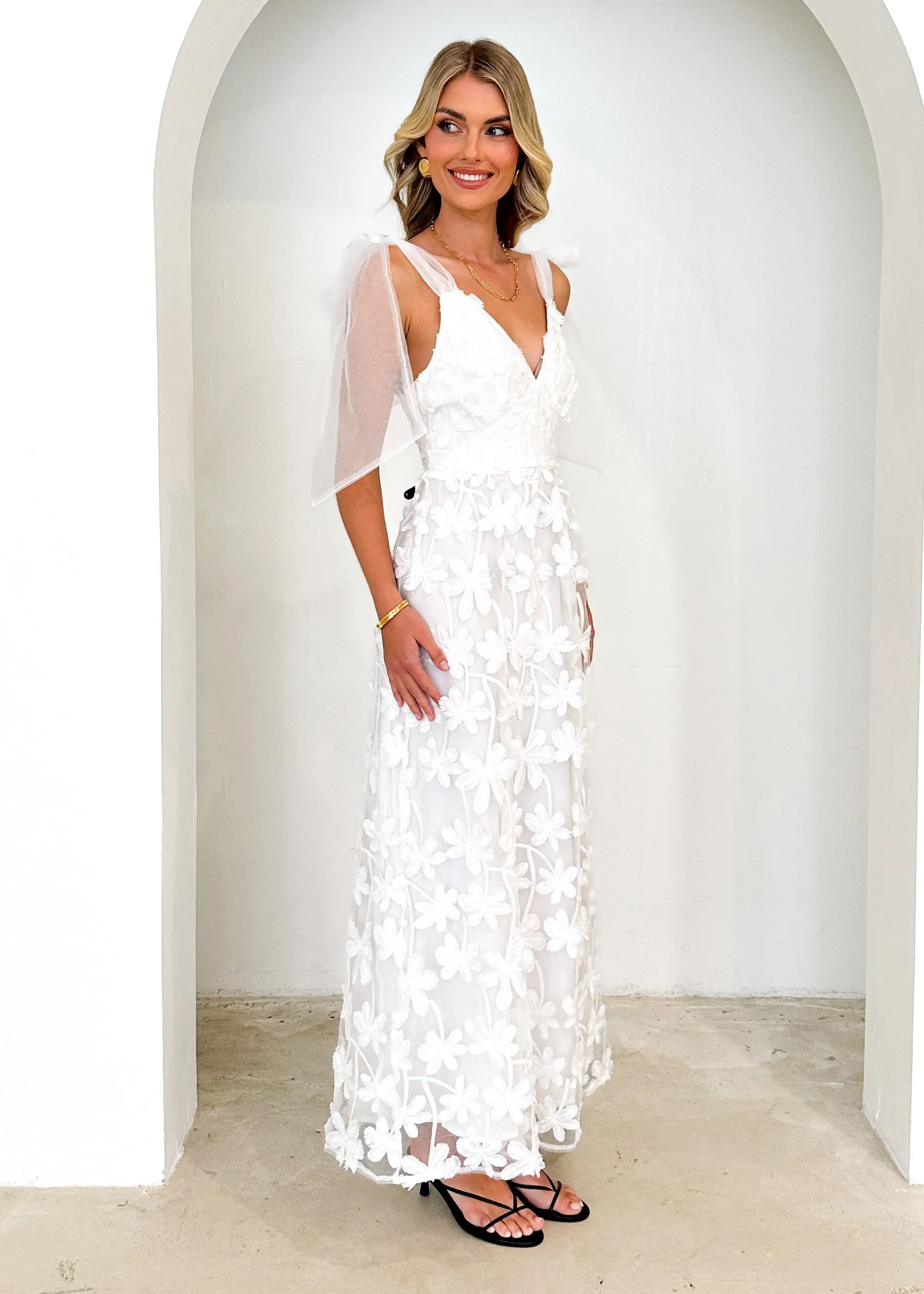 Celestial Midi Dress - Off White