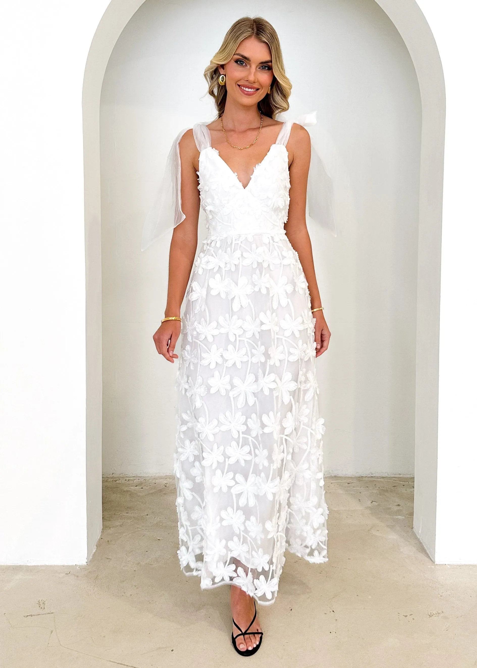 Celestial Midi Dress - Off White