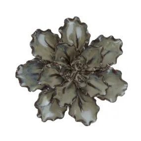 Ceramic Bloom: Dark Ecru Flower