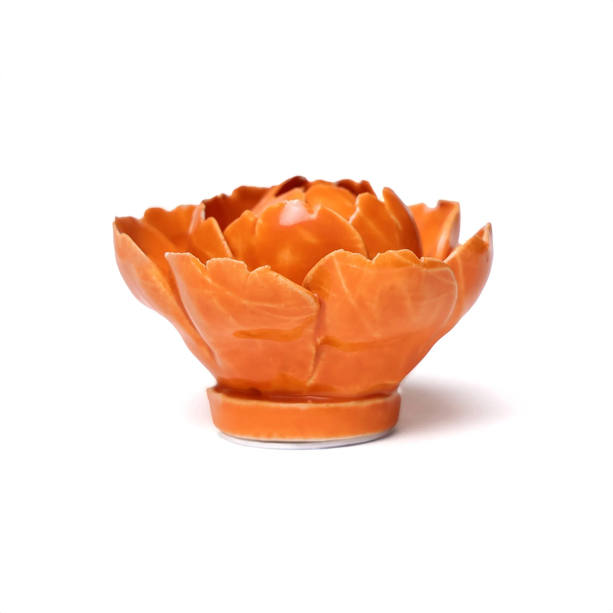 Ceramic Bloom: Orange Peony