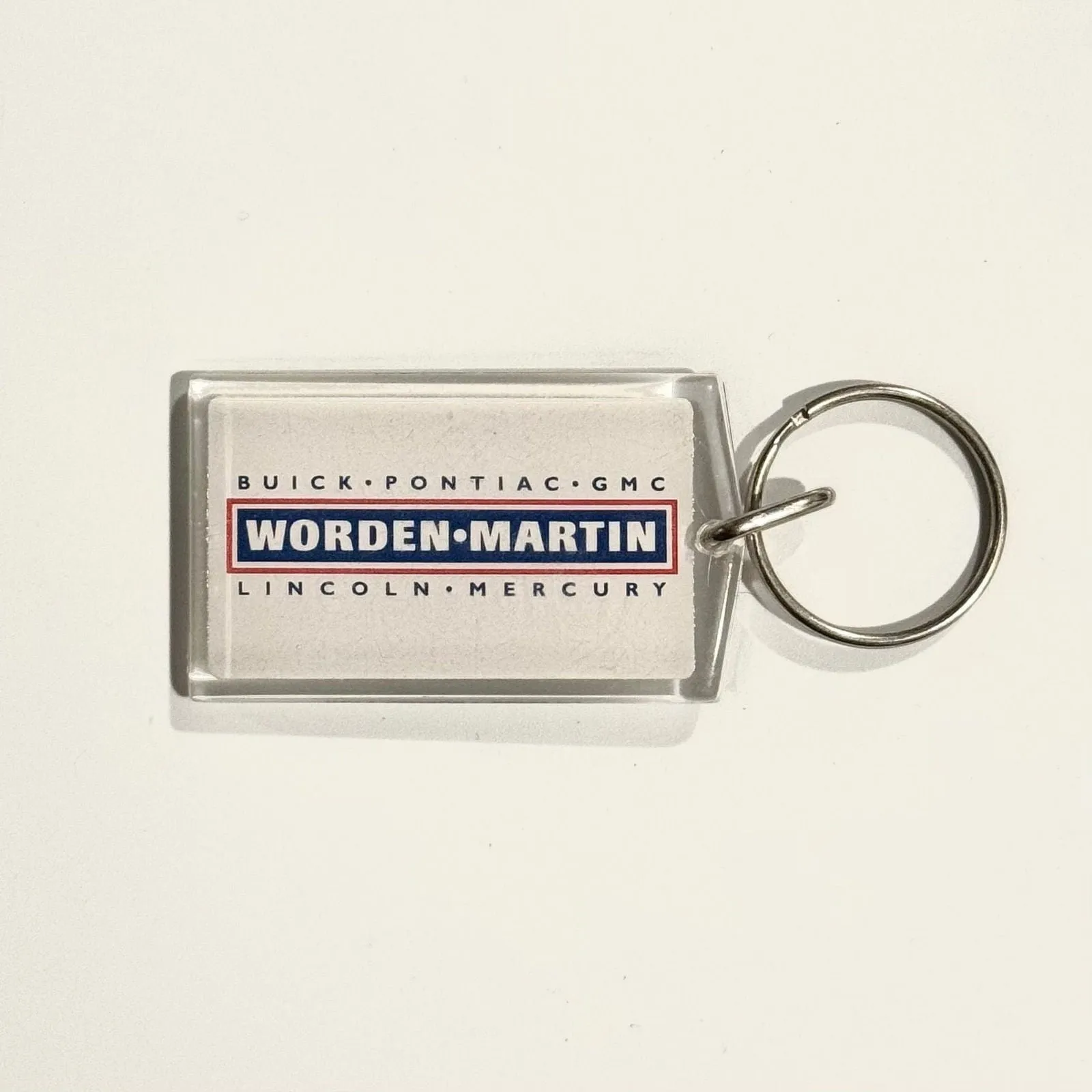 Champaign, IL ‘Worden•Martin’ Dealership Keychain Key Ring Acrylic