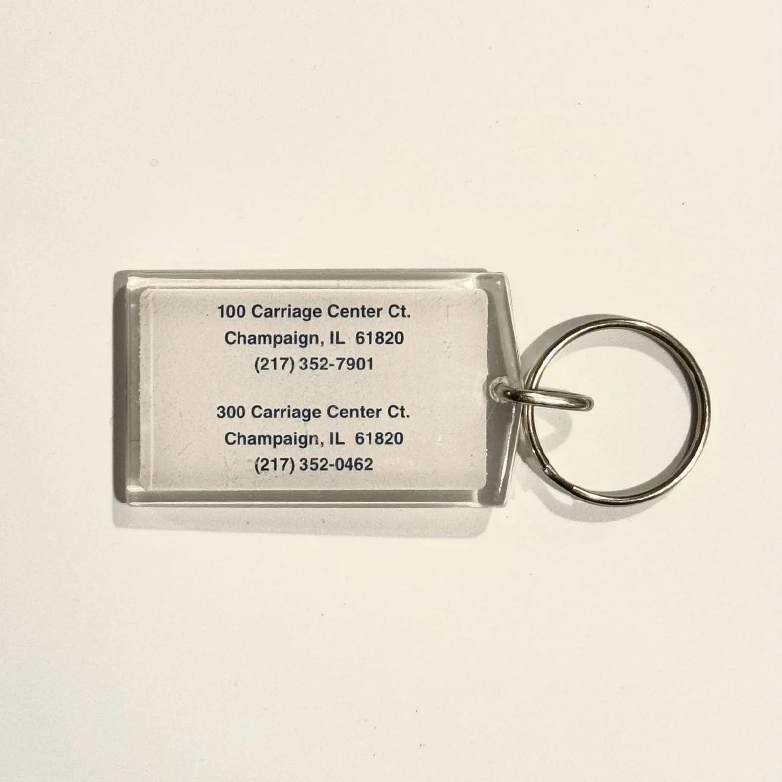 Champaign, IL ‘Worden•Martin’ Dealership Keychain Key Ring Acrylic