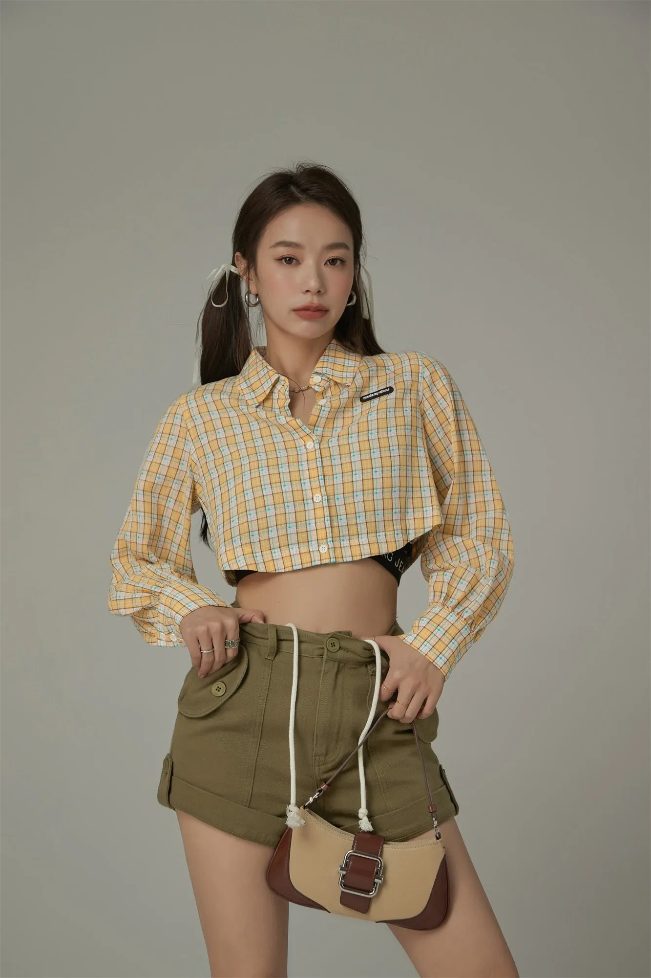 Check Cropped Shirt