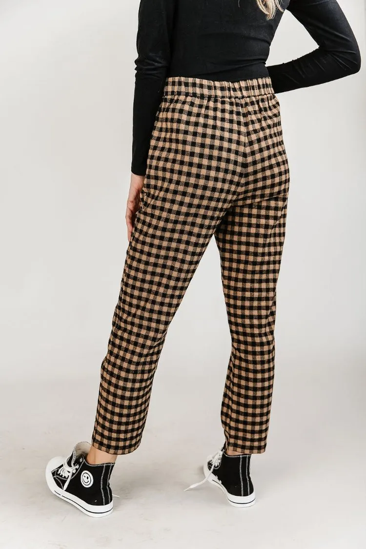 Checked in Cropped Pants