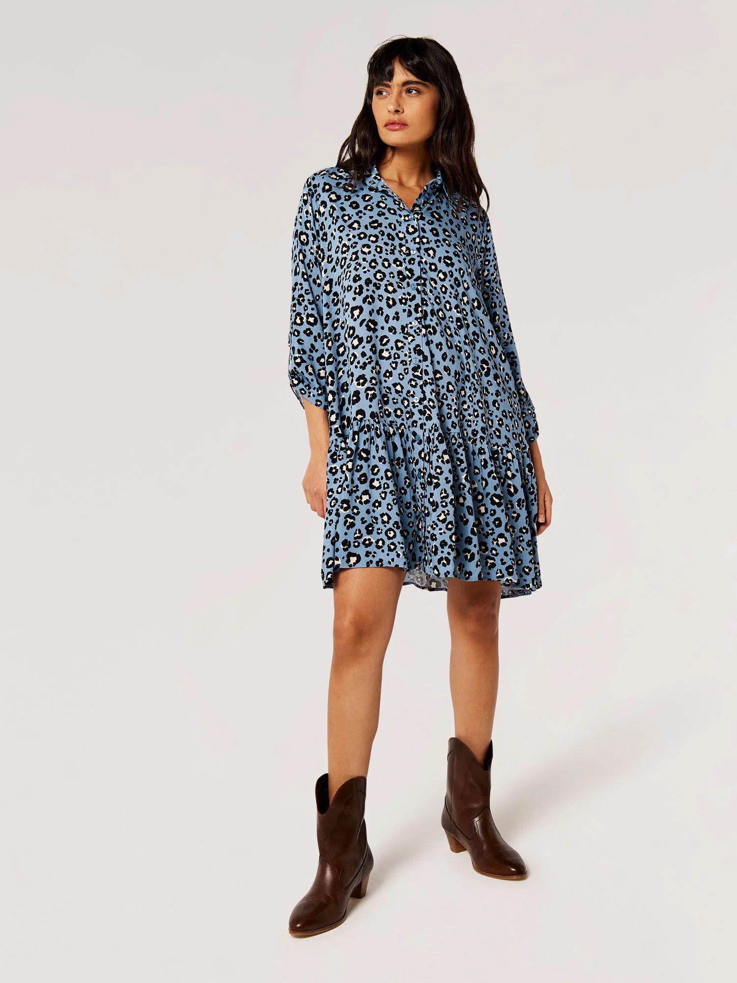 Cheetah Print Flowy Dress