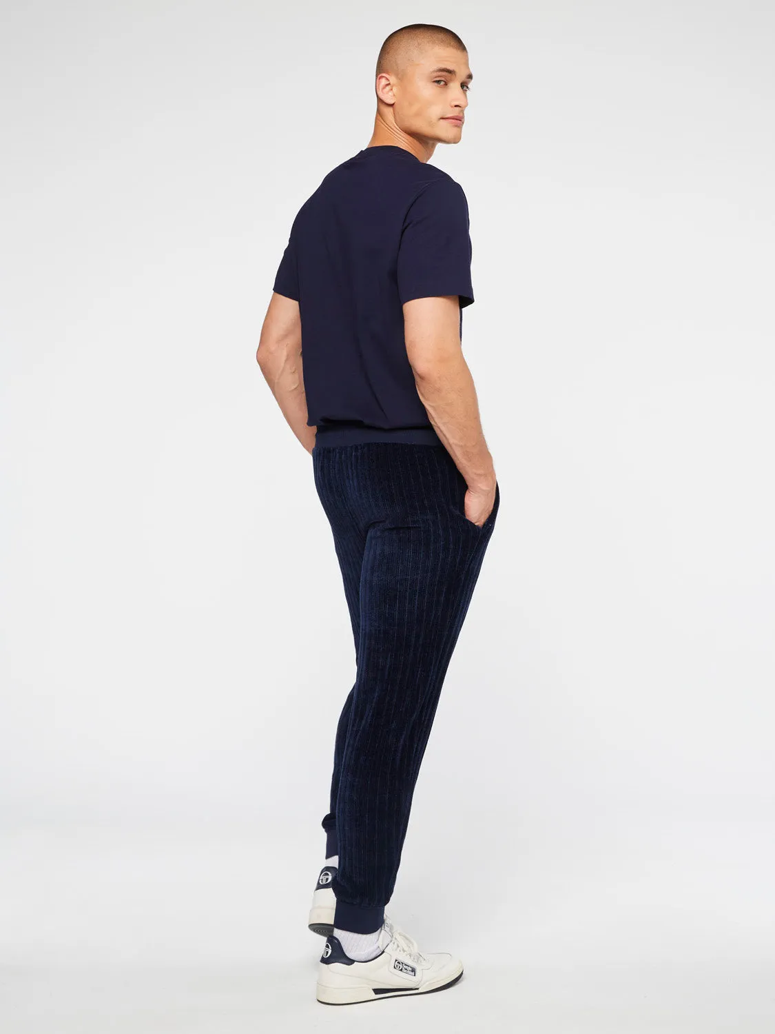 Chenille Pant-Maritime Blue