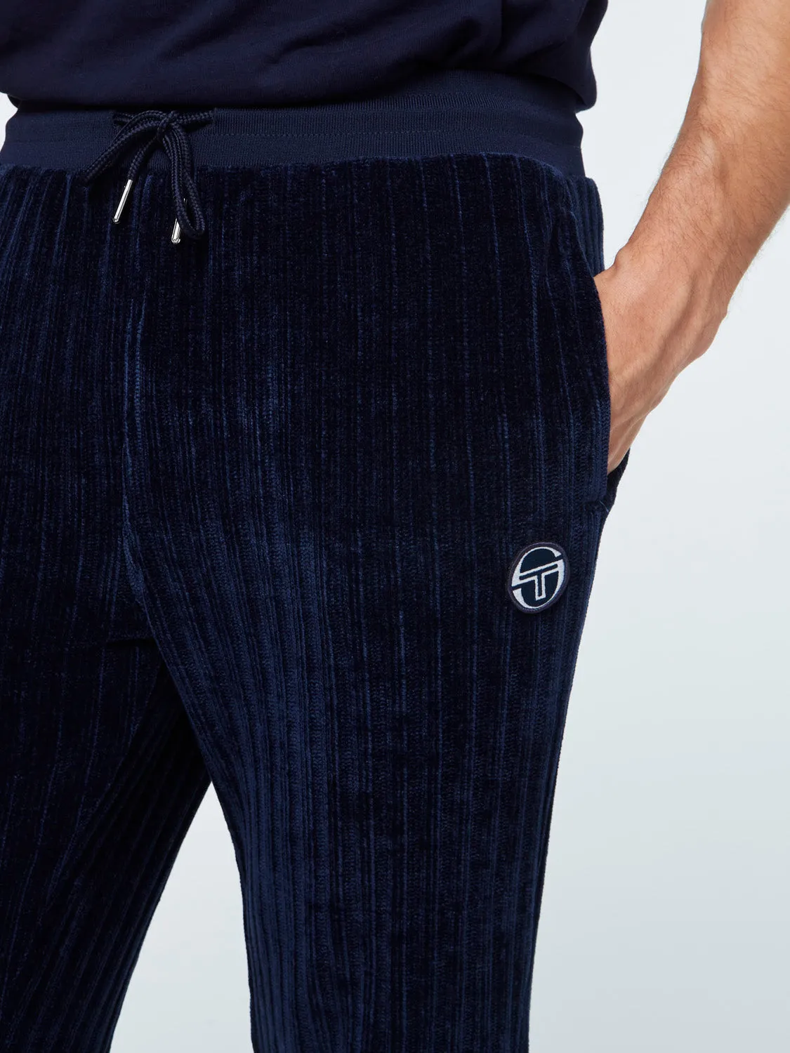 Chenille Pant-Maritime Blue