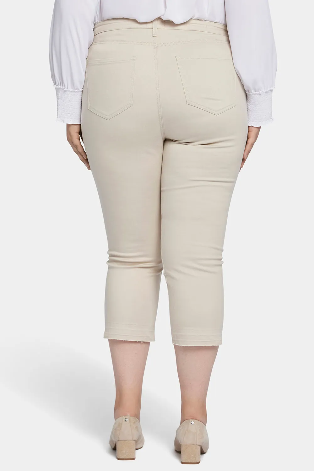 Chloe Capri Jeans In Plus Size - Feather