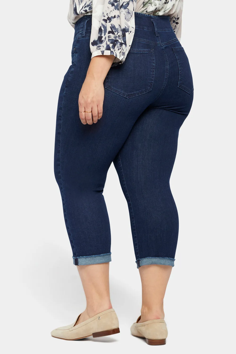 Chloe Capri Jeans In Plus Size - Mystique