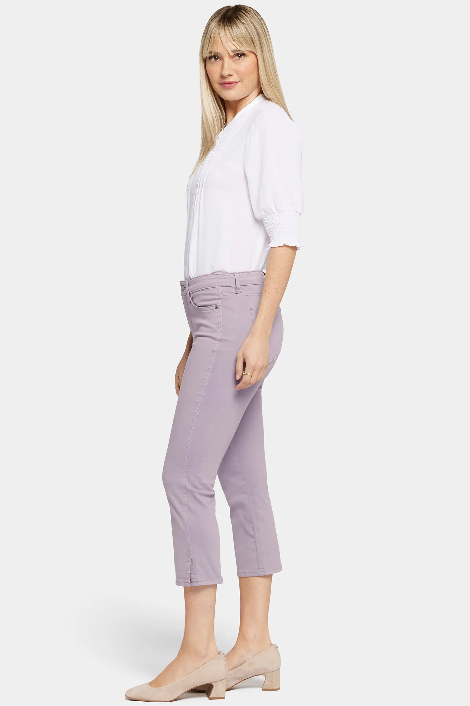 Chloe Capri Jeans - Lilac Chalk