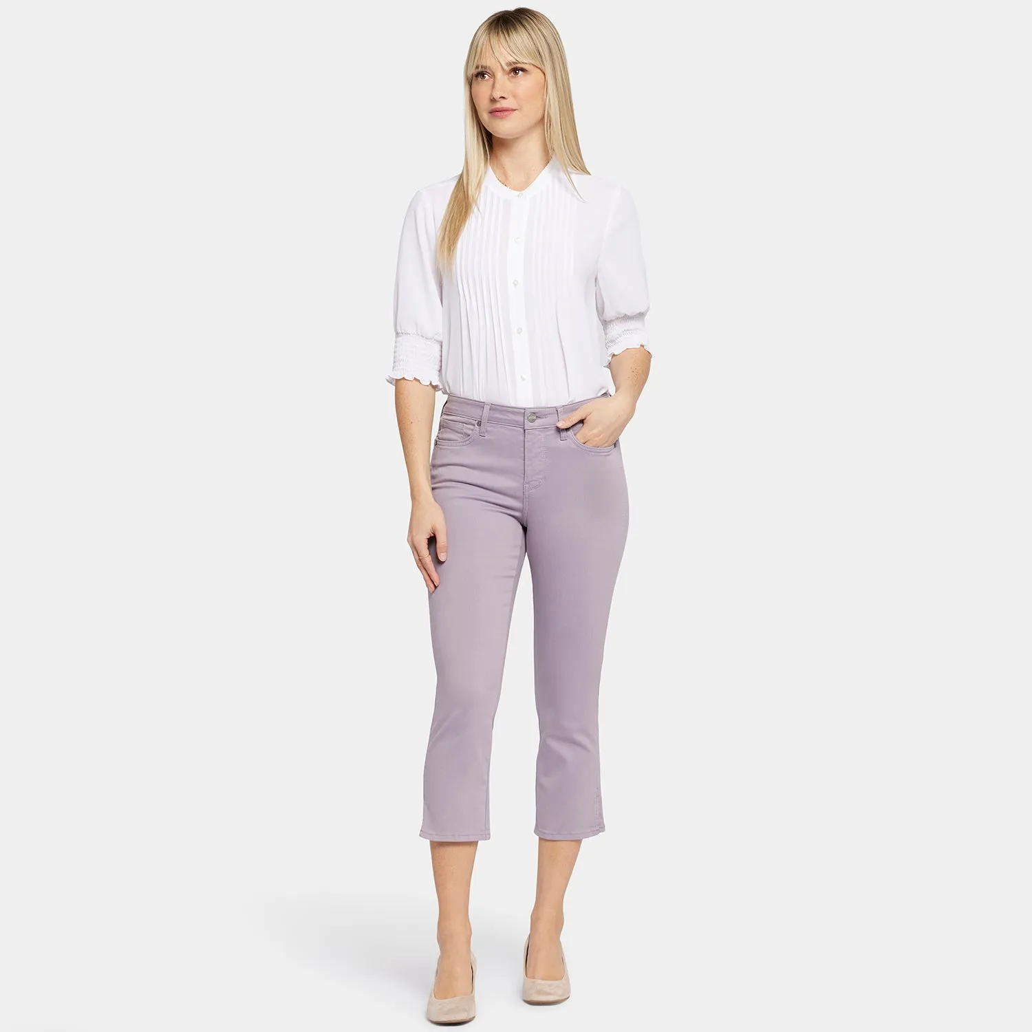 Chloe Capri Jeans - Lilac Chalk