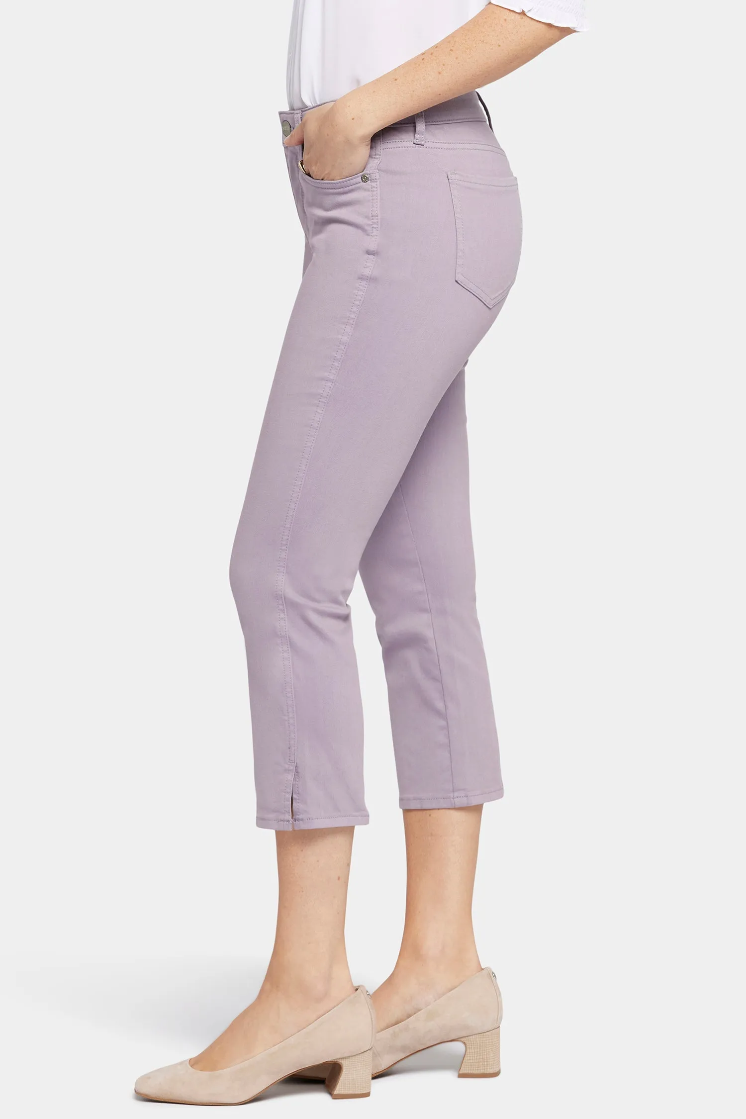 Chloe Capri Jeans - Lilac Chalk