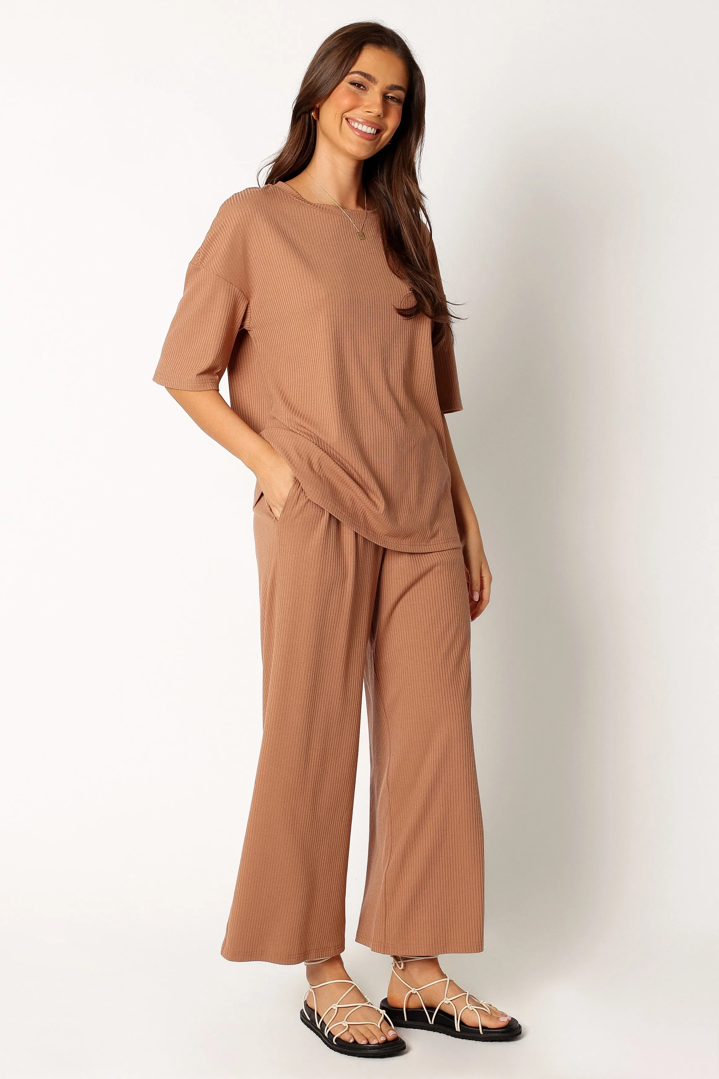 Cleo Rib Set - Mocha