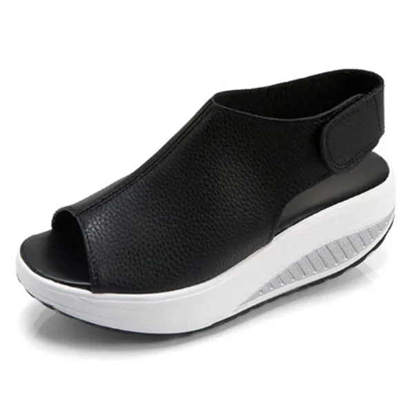 Comfy Slip-On Sandal Platform Shoes