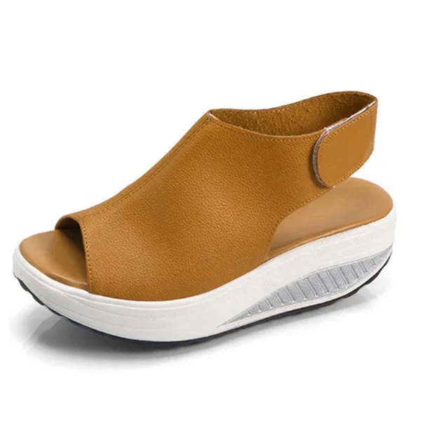 Comfy Slip-On Sandal Platform Shoes