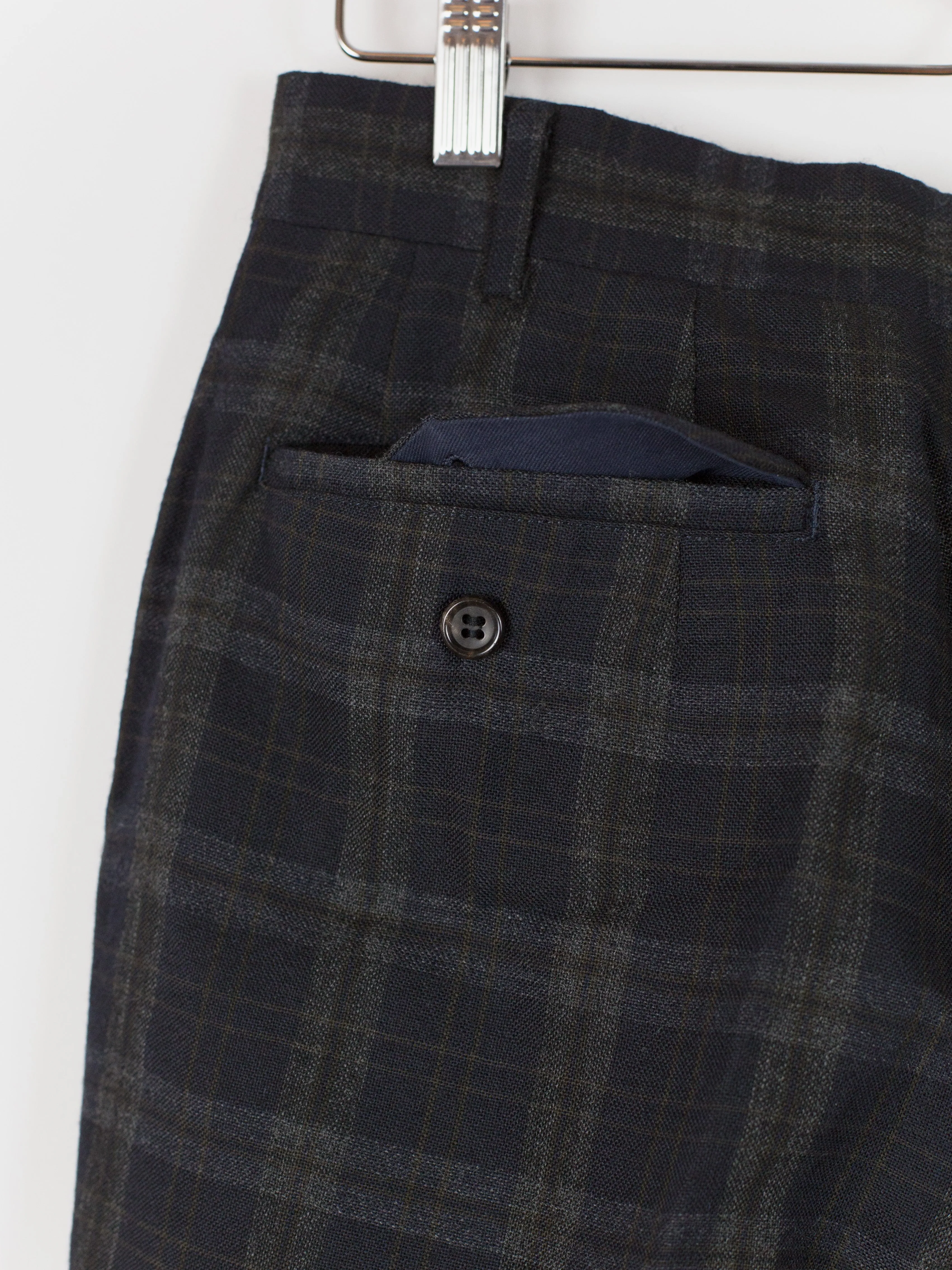 Comme des Garçons Homme 1990 Two-Pleat Wool Check Trouser