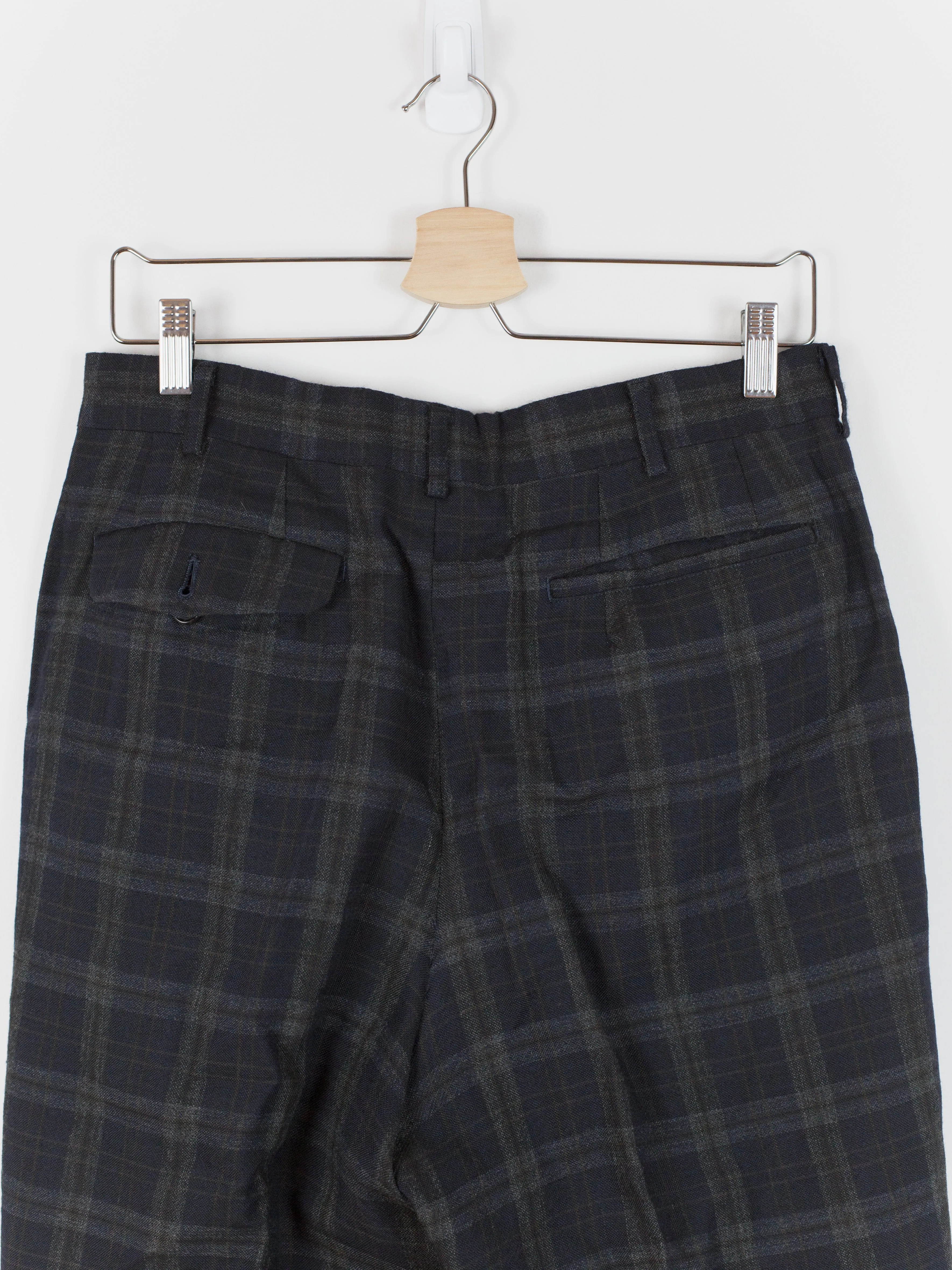 Comme des Garçons Homme 1990 Two-Pleat Wool Check Trouser