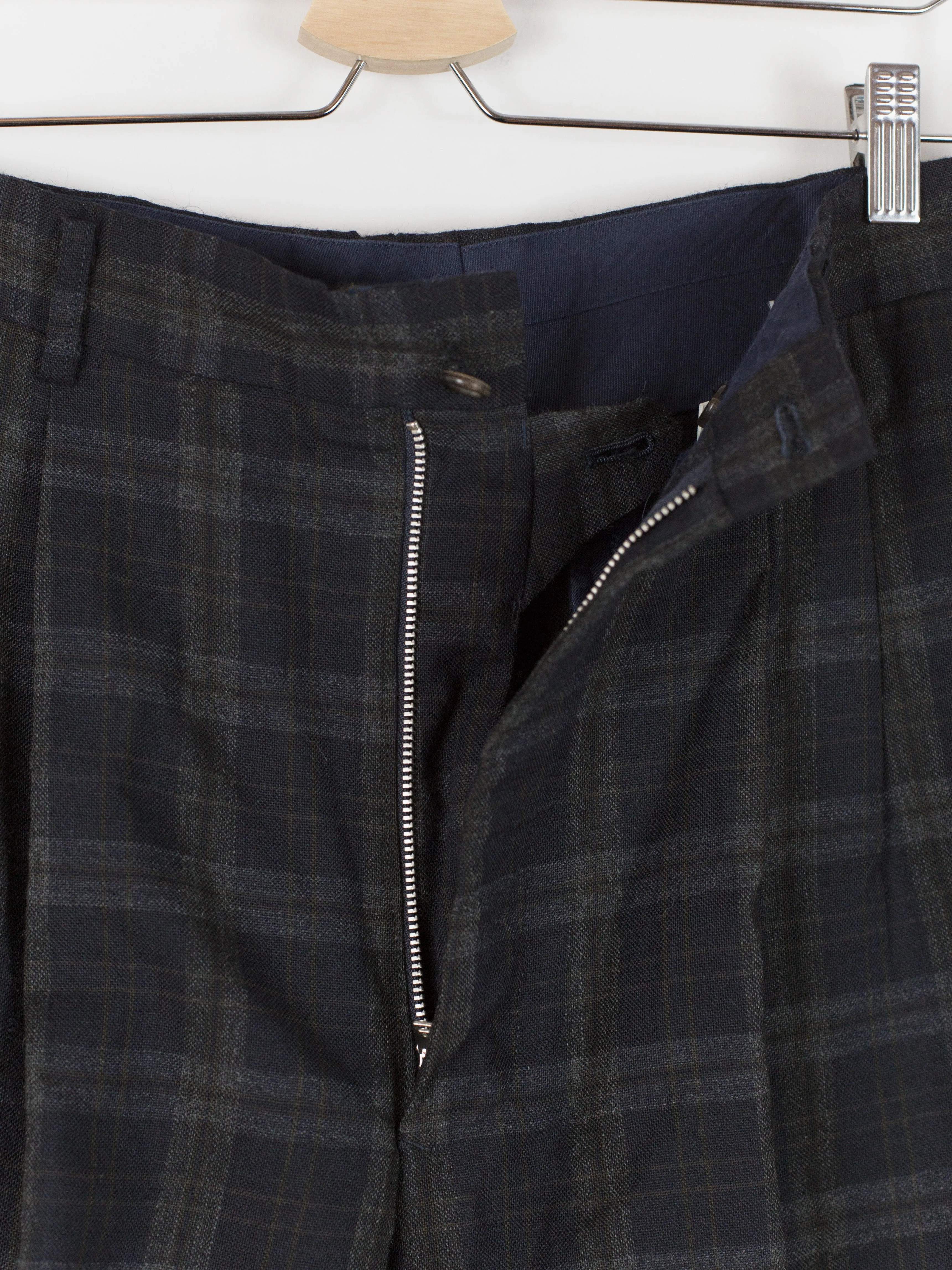 Comme des Garçons Homme 1990 Two-Pleat Wool Check Trouser