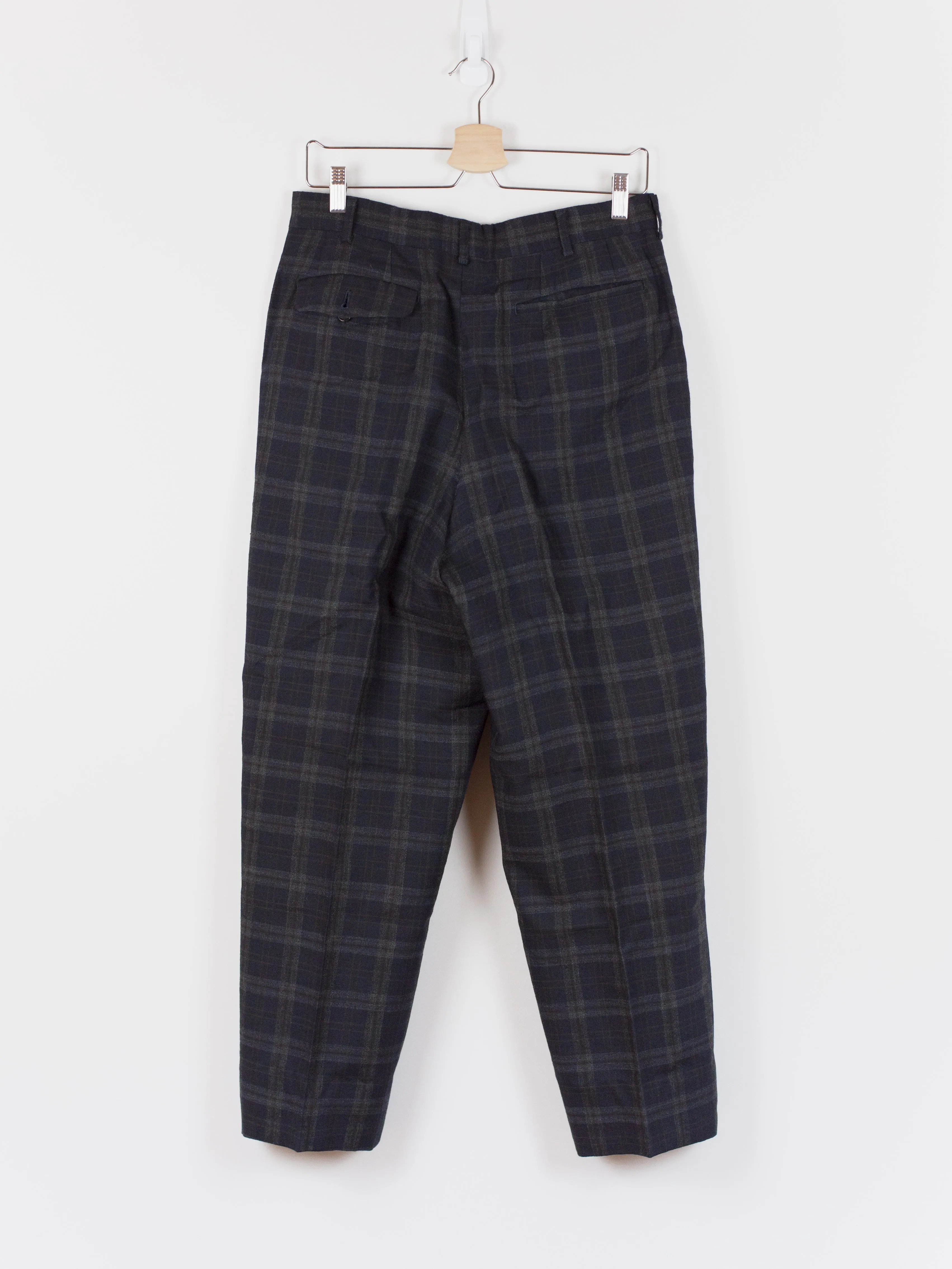 Comme des Garçons Homme 1990 Two-Pleat Wool Check Trouser