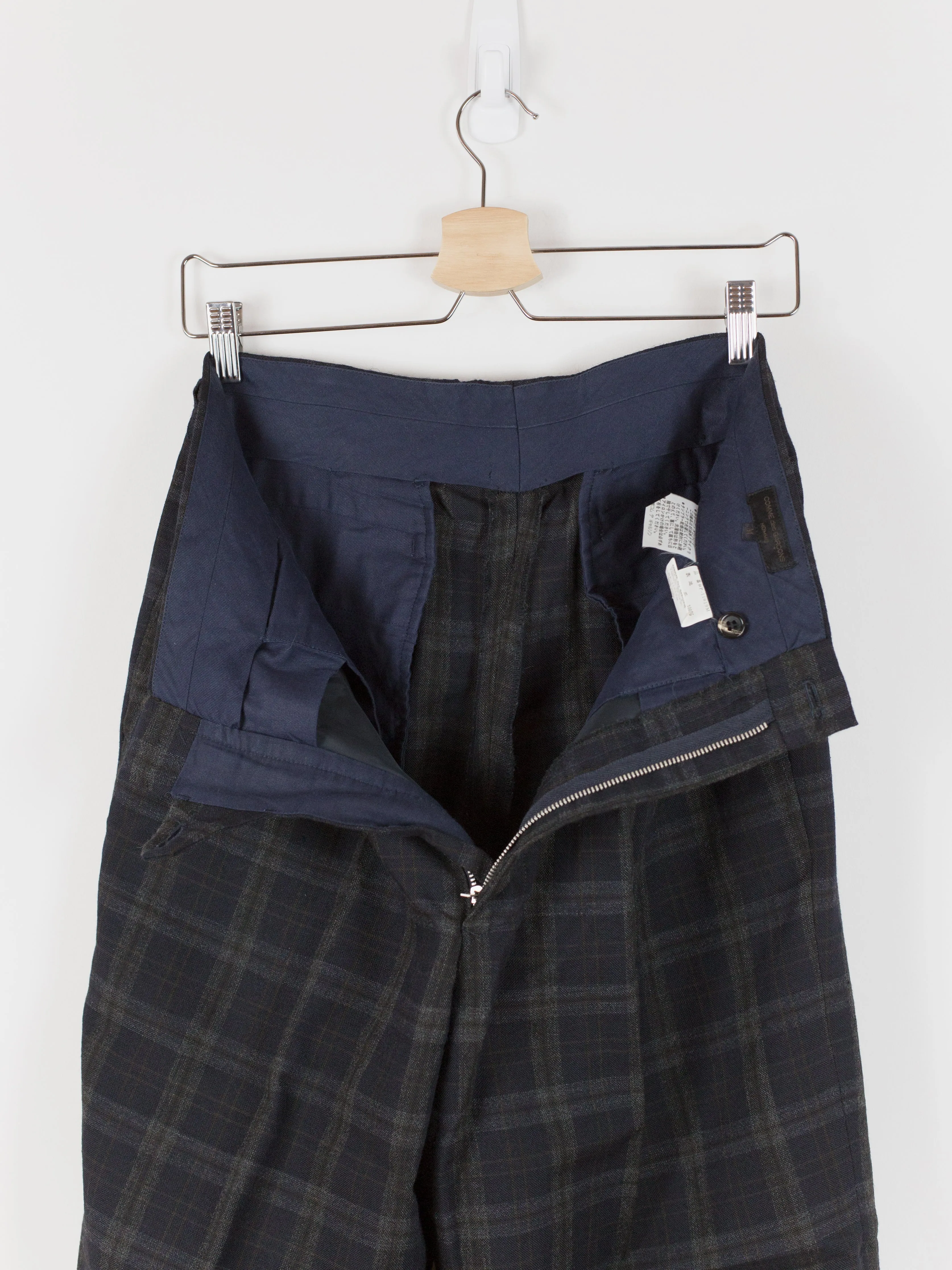 Comme des Garçons Homme 1990 Two-Pleat Wool Check Trouser