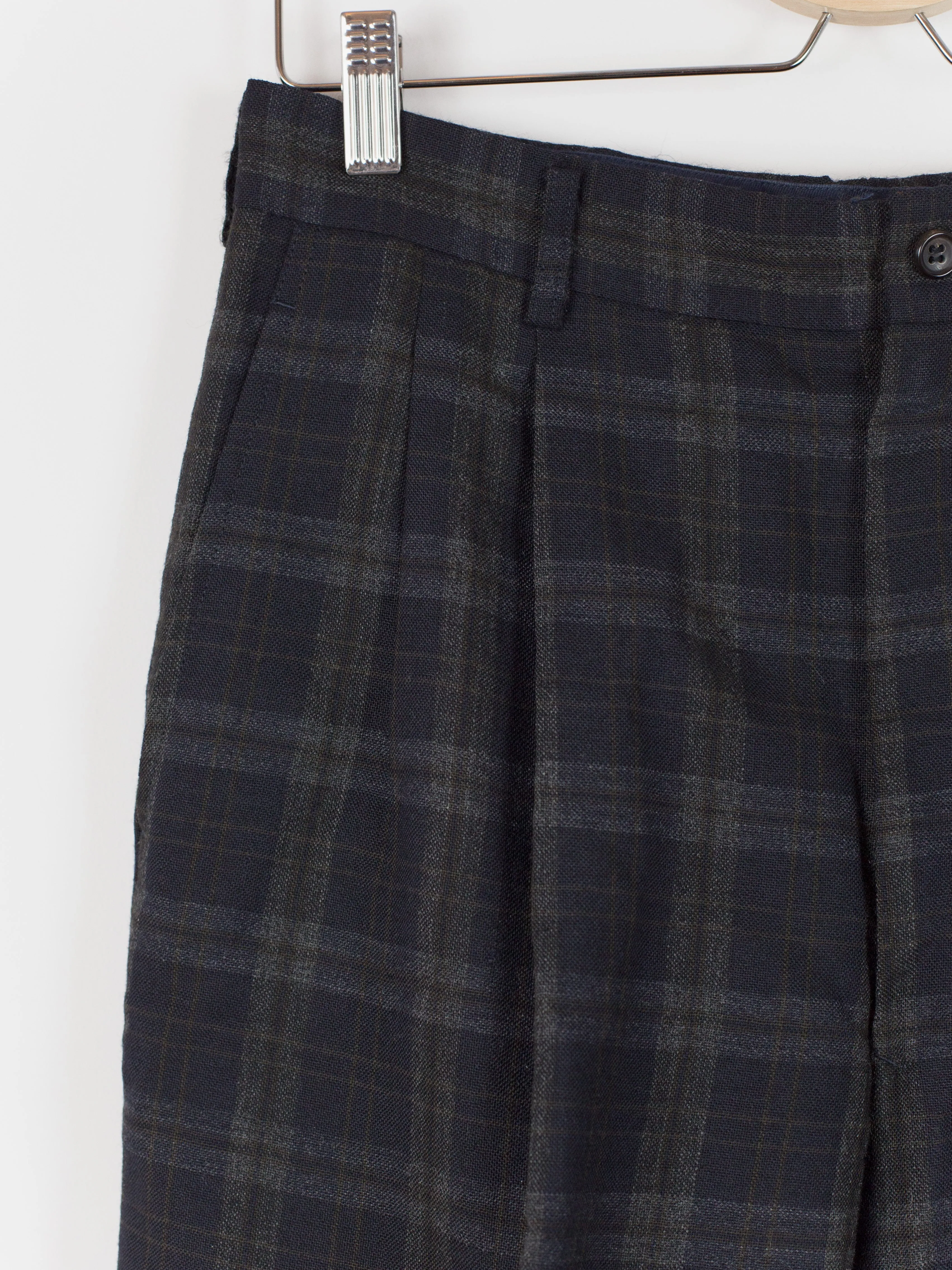 Comme des Garçons Homme 1990 Two-Pleat Wool Check Trouser