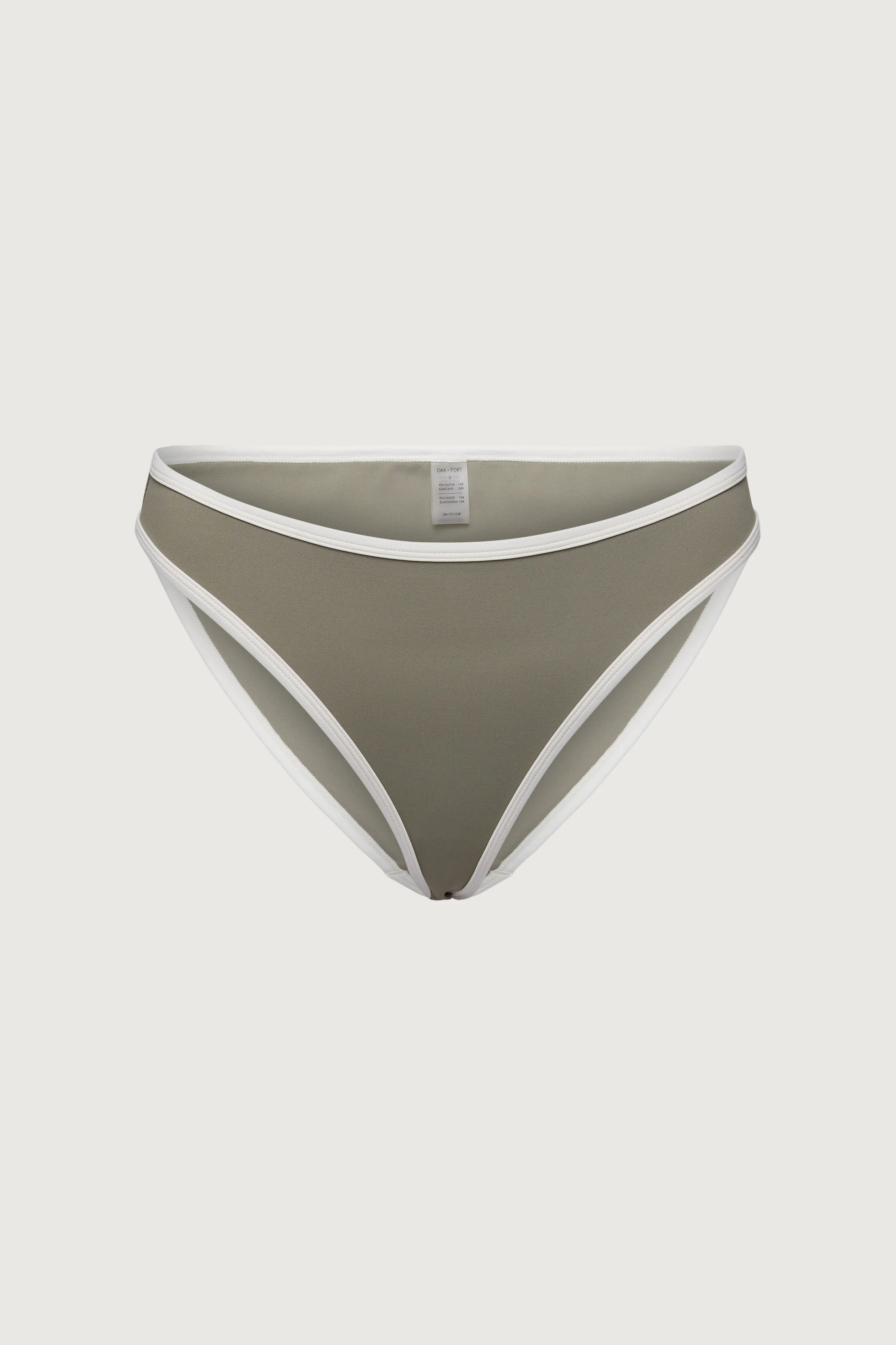 CONTRAST DETAIL LOW-RISE BIKINI BOTTOM