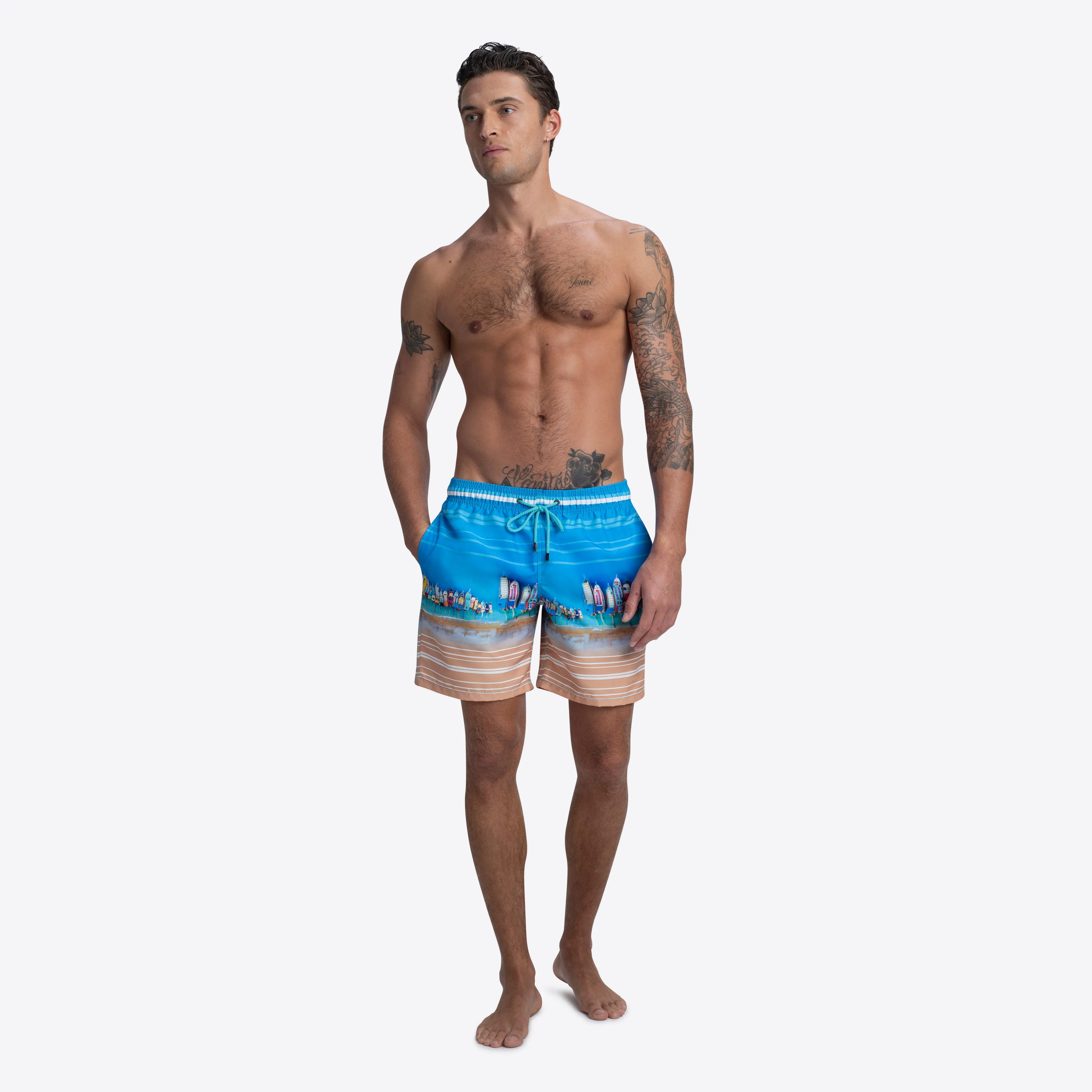 COSMO Regatta Photoprint Swim Trunks