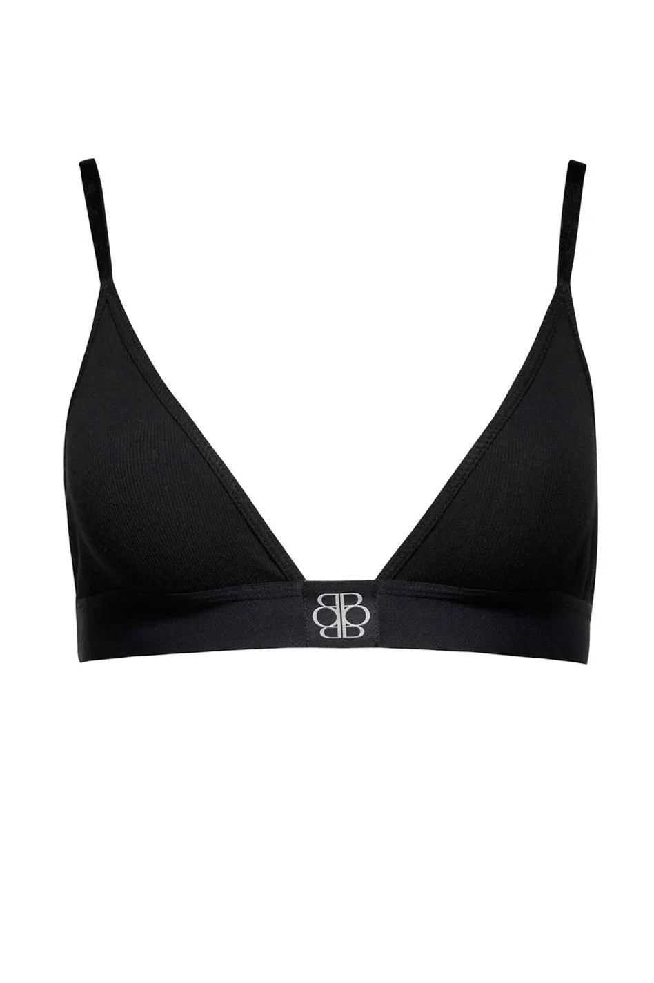 Cotton Rib Triangle Bralette