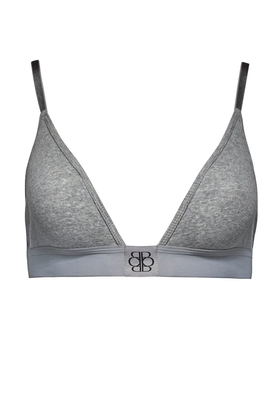 Cotton Rib Triangle Bralette