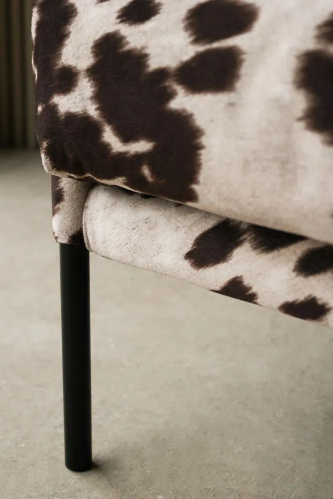 Cowhide Patterned Armchair