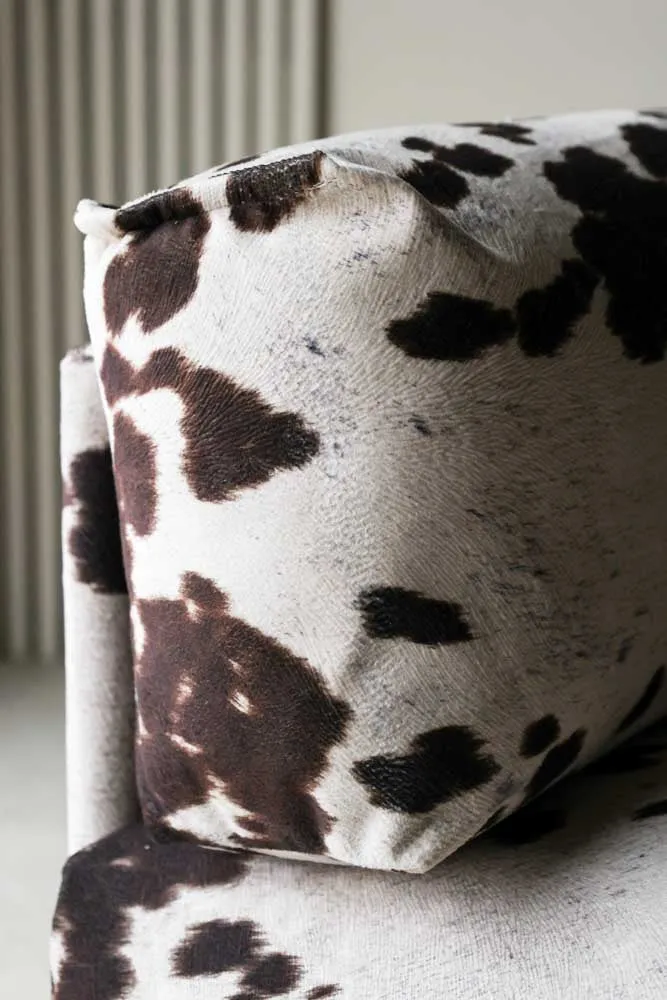 Cowhide Patterned Armchair