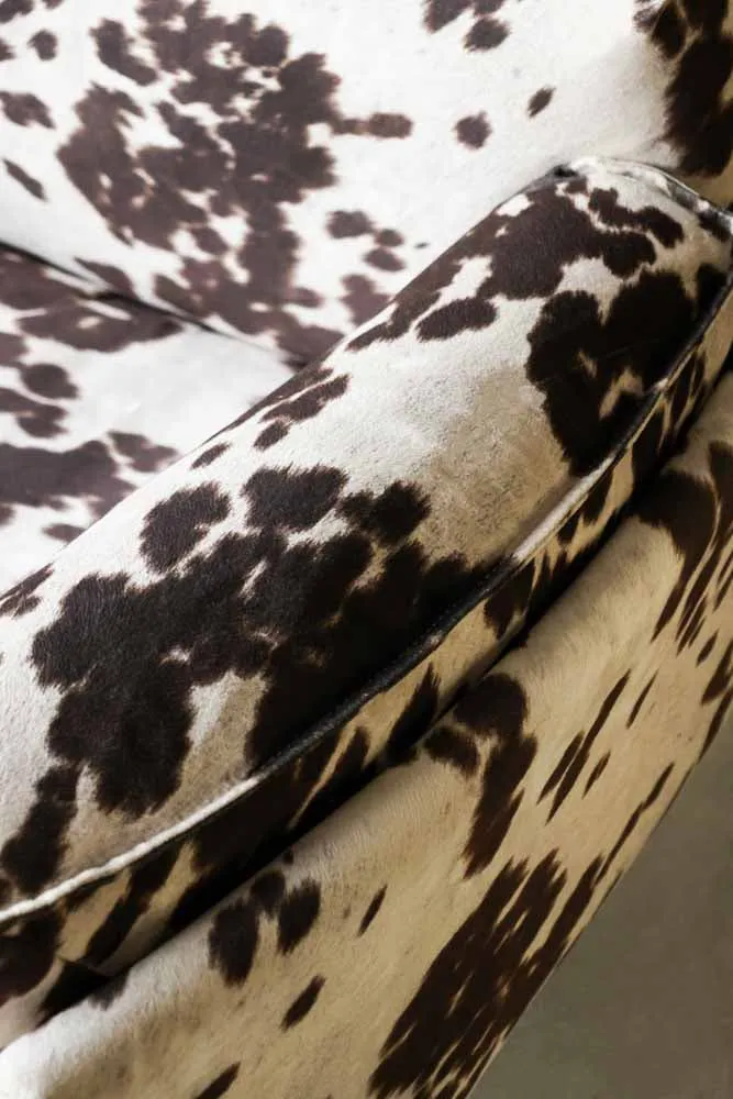 Cowhide Patterned Armchair