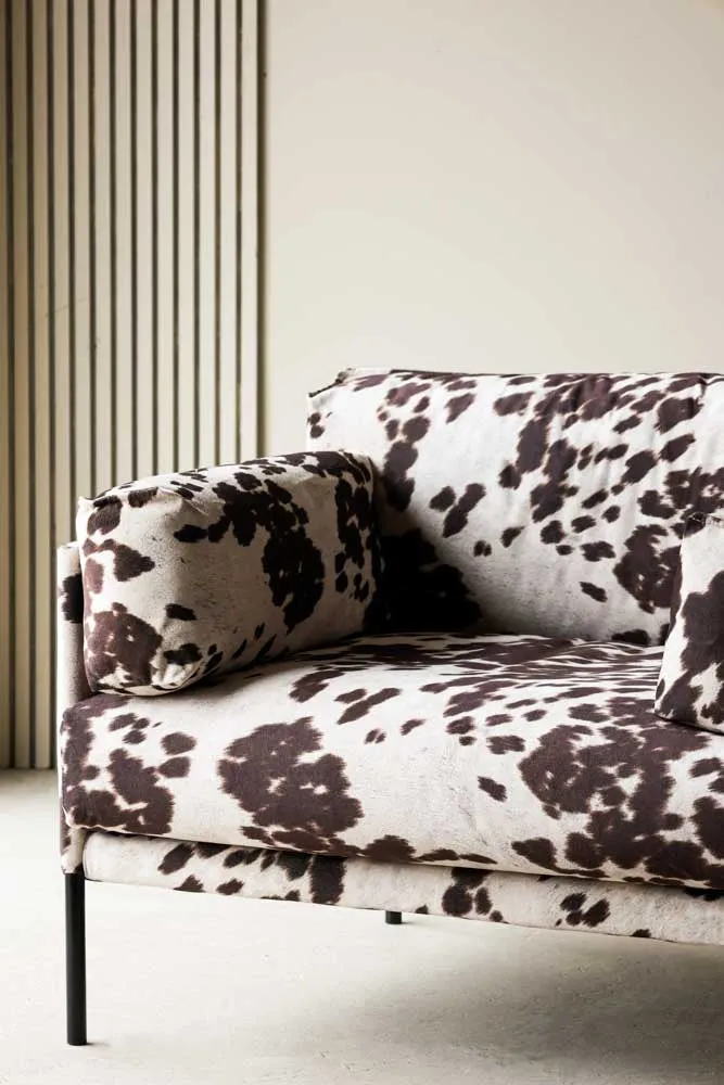 Cowhide Patterned Armchair