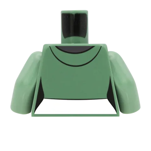 Cropped Hoodie Over T-Shirt - Custom Design Minifigure Torso