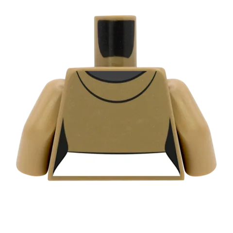 Cropped Hoodie Over T-Shirt - Custom Design Minifigure Torso