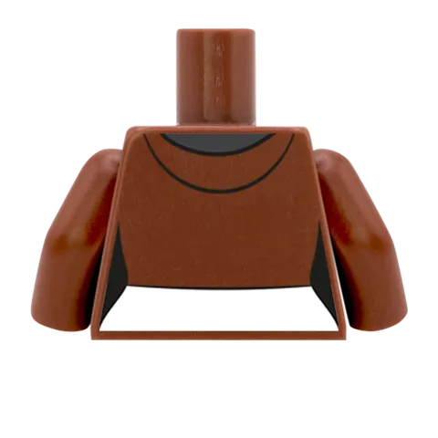 Cropped Hoodie Over T-Shirt - Custom Design Minifigure Torso