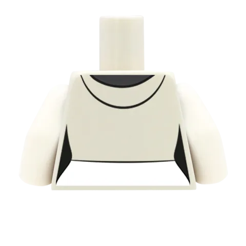 Cropped Hoodie Over T-Shirt - Custom Design Minifigure Torso