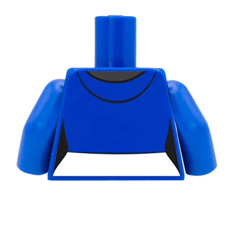 Cropped Hoodie Over T-Shirt - Custom Design Minifigure Torso