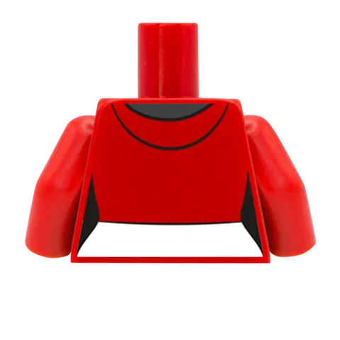 Cropped Hoodie Over T-Shirt - Custom Design Minifigure Torso