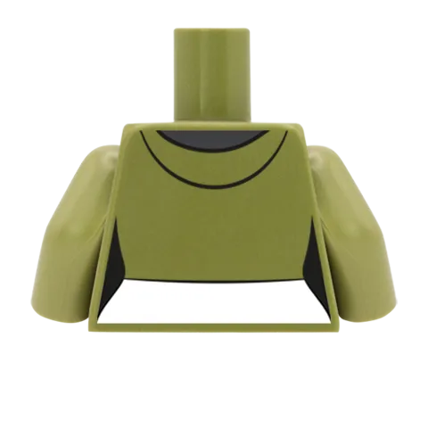 Cropped Hoodie Over T-Shirt - Custom Design Minifigure Torso