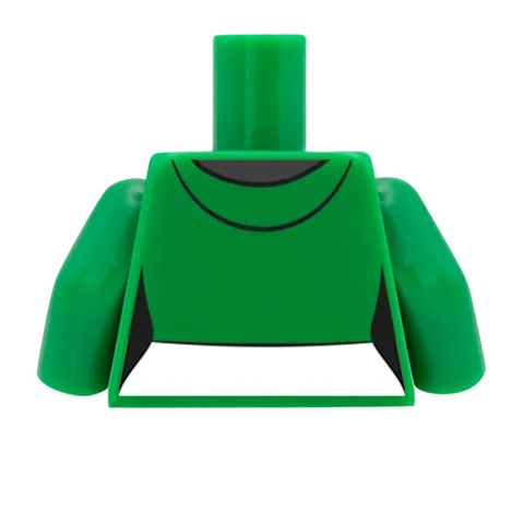 Cropped Hoodie Over T-Shirt - Custom Design Minifigure Torso