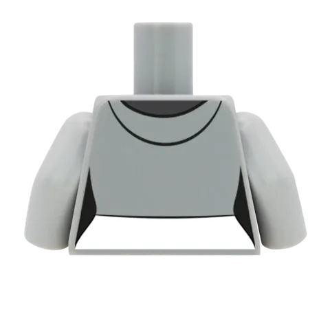 Cropped Hoodie Over T-Shirt - Custom Design Minifigure Torso