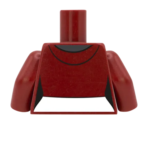 Cropped Hoodie Over T-Shirt - Custom Design Minifigure Torso