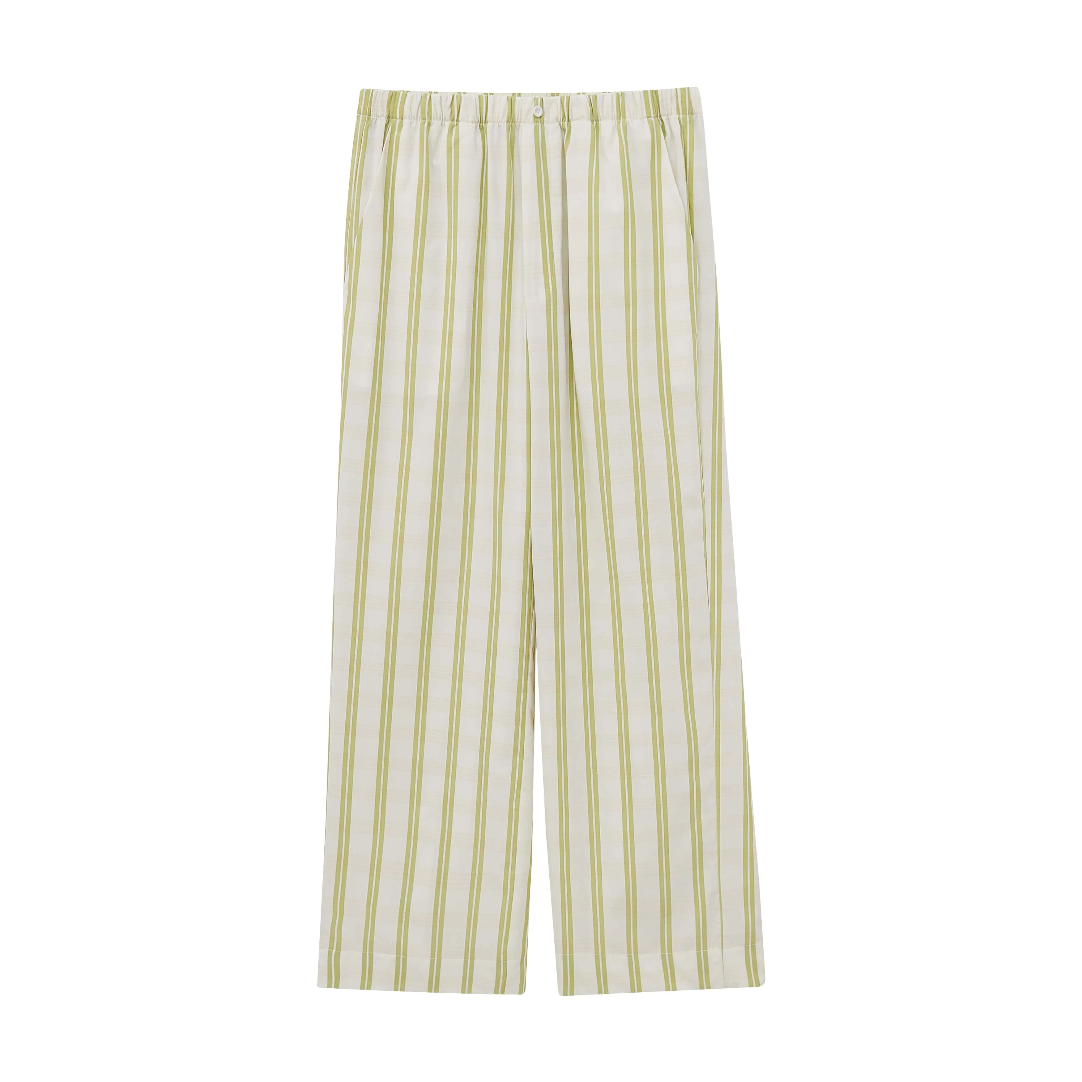 Cropped Straight Leg Pajama Pants