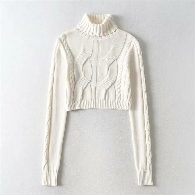 Cropped Sweater Women's Tricot