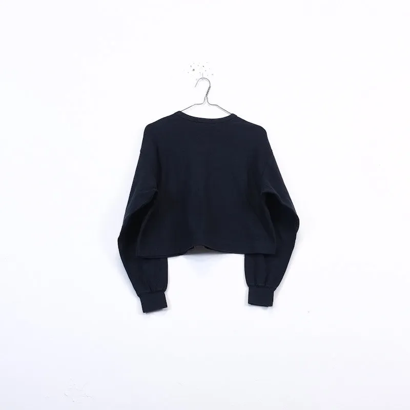 cropped wide sweater