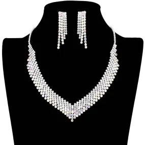 Crystal Rhinestone Pave Necklace