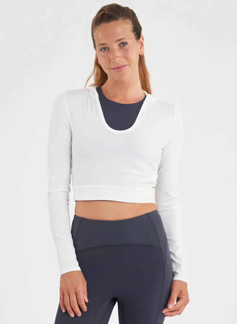 Cut Out Crop Hoodie